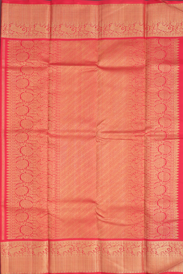 Kanchipuram Silk Saree In Royal Purple With Chakram Buttas