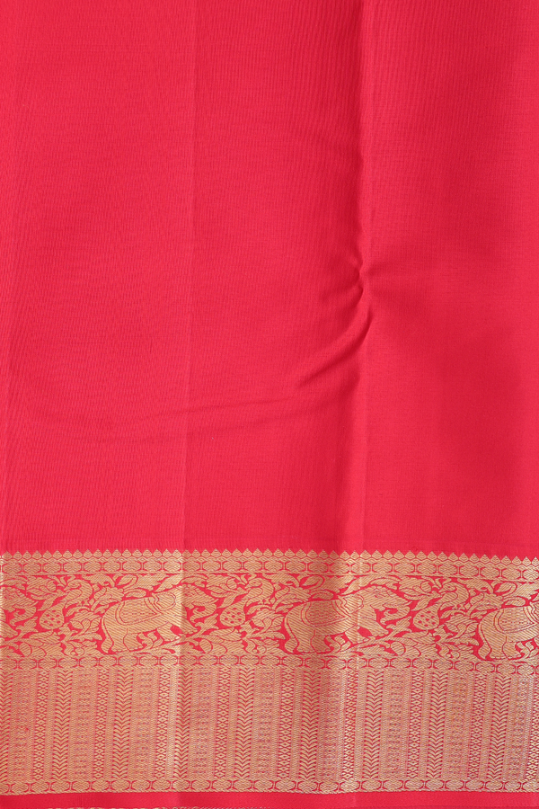 Kanchipuram Silk Saree In Royal Purple With Chakram Buttas