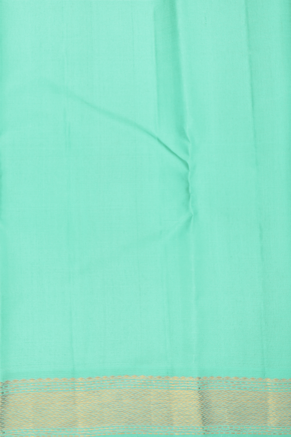 Kanchipuram Silk Saree In Brown And White With Kasa Kasa Kattam