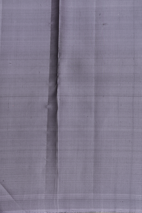 Kanchipuram Silk Saree In Grey With Iruthalai Pakshi Buttas