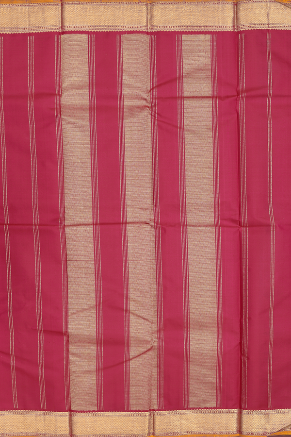 Kanchipuram Silk Saree In Dual Tone With Contrast Border