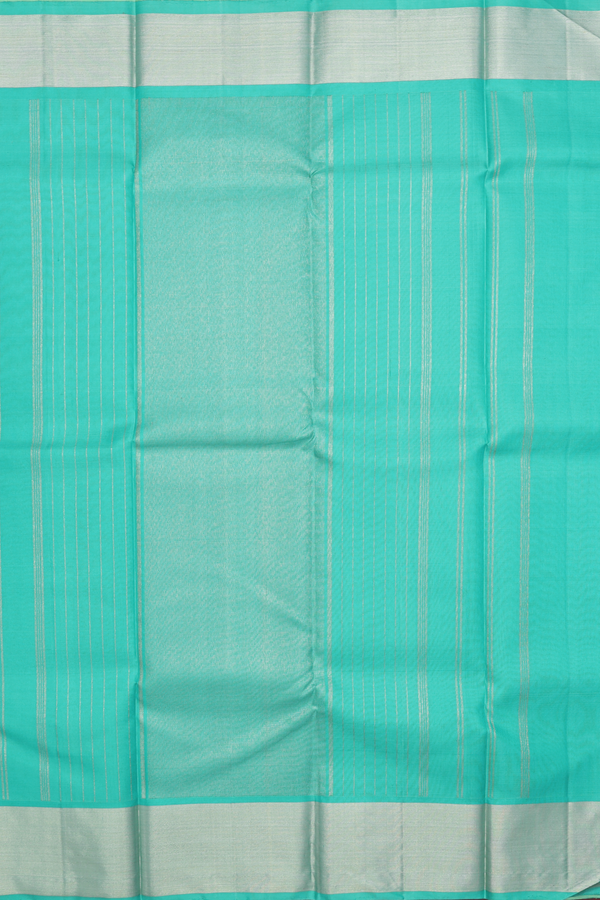 Kanchipuram Silk Saree In Yellow With Checks Design