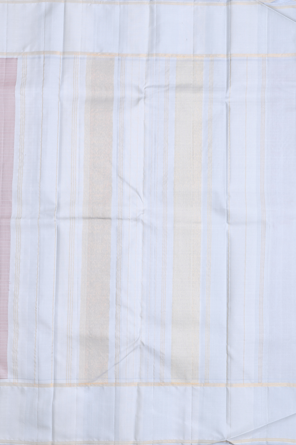 Kanchipuram Silk Saree In Magenta With Checks Design