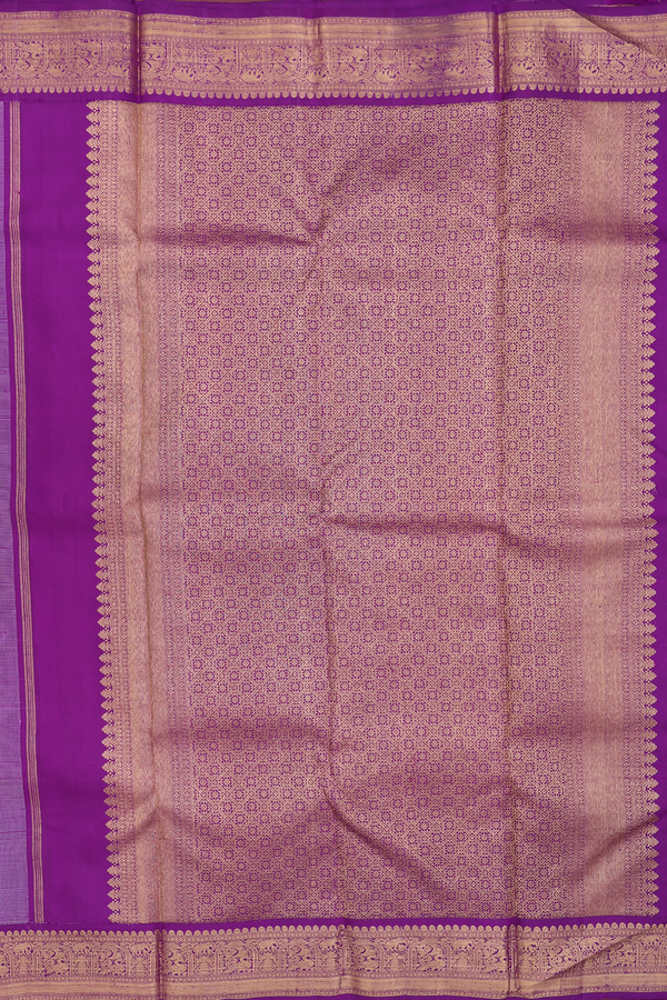 Kanchipuram Silk Saree In Light Pink With Brocade Design
