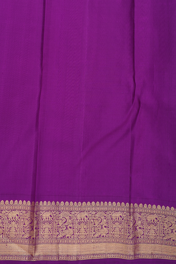 Kanchipuram Silk Saree In Light Pink With Brocade Design