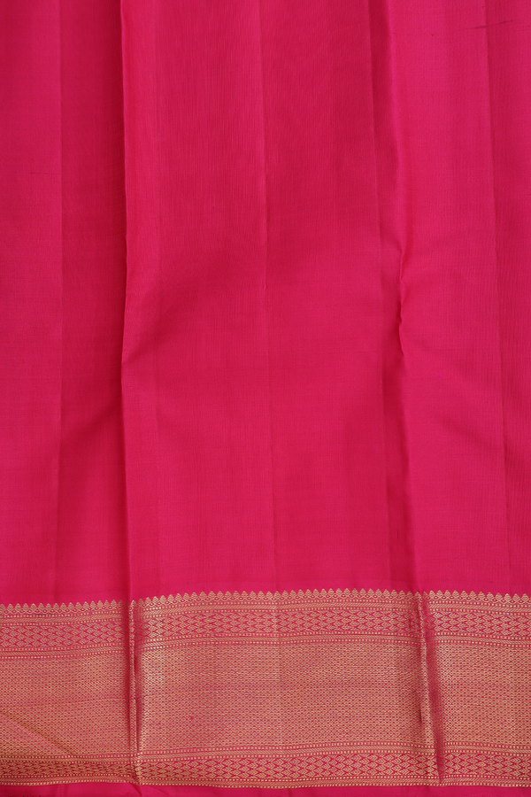 Kanchipuram Silk Saree In Purple With Stripes Design
