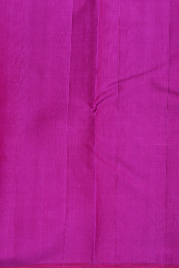 Kanchipuram Silk Saree In Royal Blue With Stripes Design