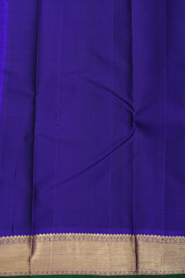 Kanchipuram Silk Saree In Black With Contrast Border