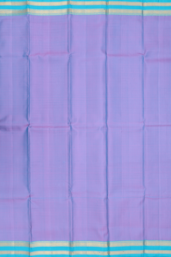Kanchipuram Silk Saree In Dual Tone With Contrast Border