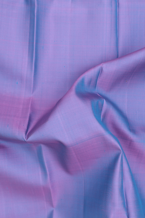 Kanchipuram Silk Saree In Dual Tone With Contrast Border