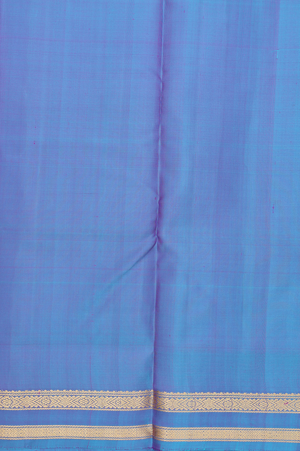 Kanchipuram Silk Saree In Dual Tone With Contrast Border