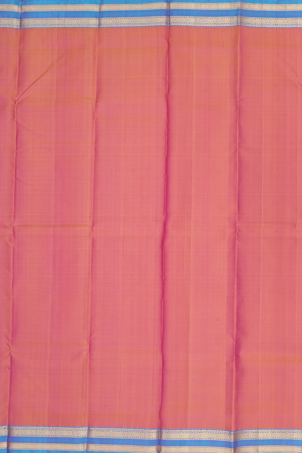 Kanchipuram Silk Saree In Dual Tone With Contrast Border