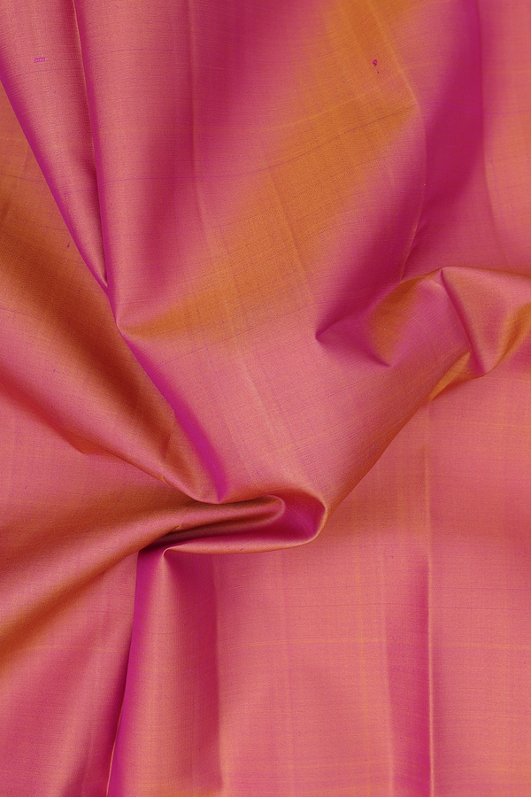 Kanchipuram Silk Saree In Dual Tone With Contrast Border