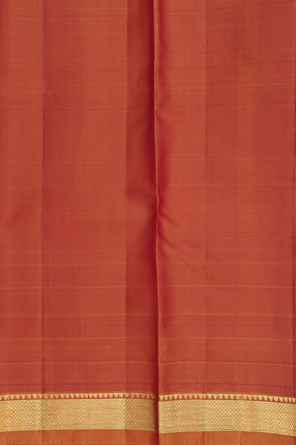 Kanchipuram Silk Saree In Red With Checks Design