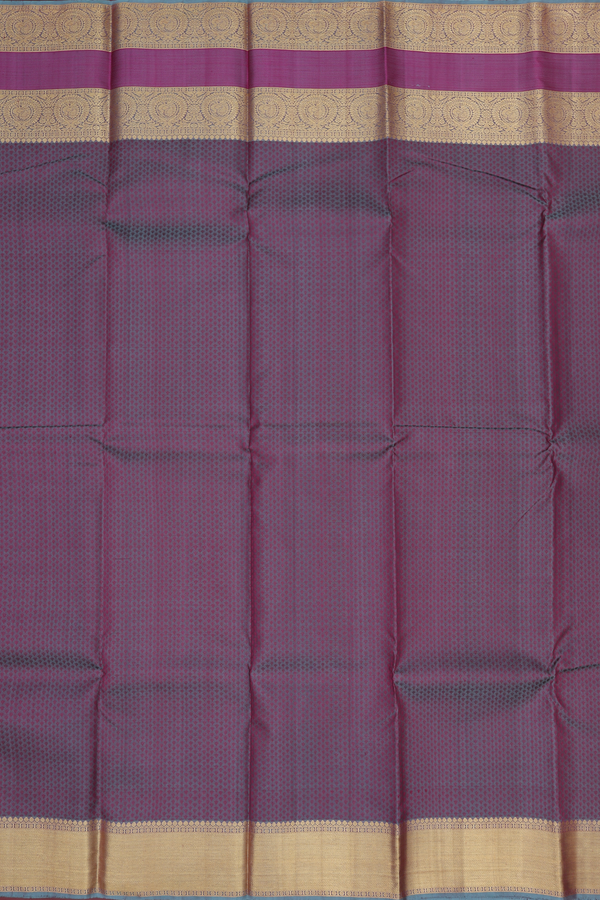 Kanchipuram Silk Saree In Dual Tone With Jacquard Pattern