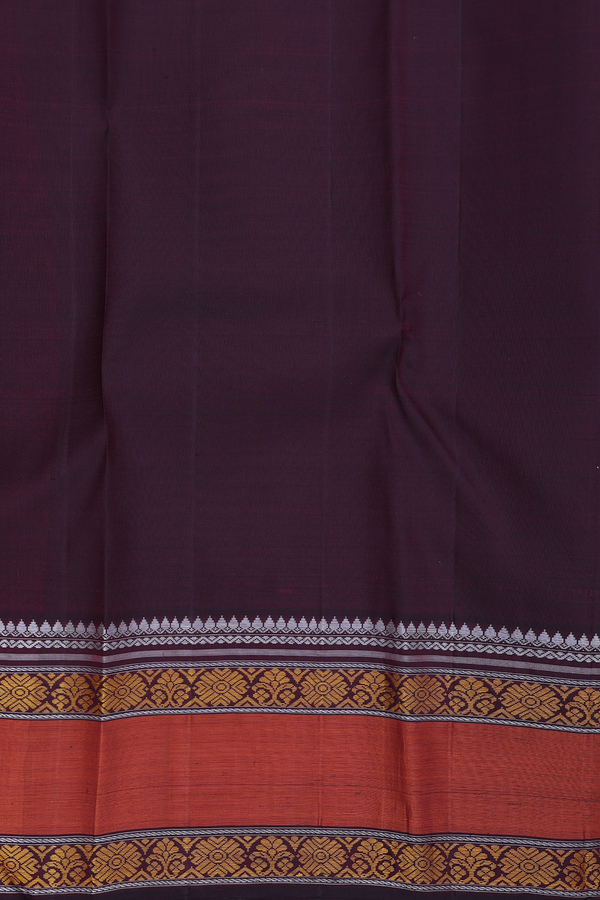 Kanchipuram Silk Saree In Pink With Contrast Border