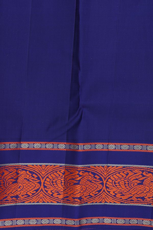 Kanchipuram Silk Saree In Brownish Grey With Circle Motifs
