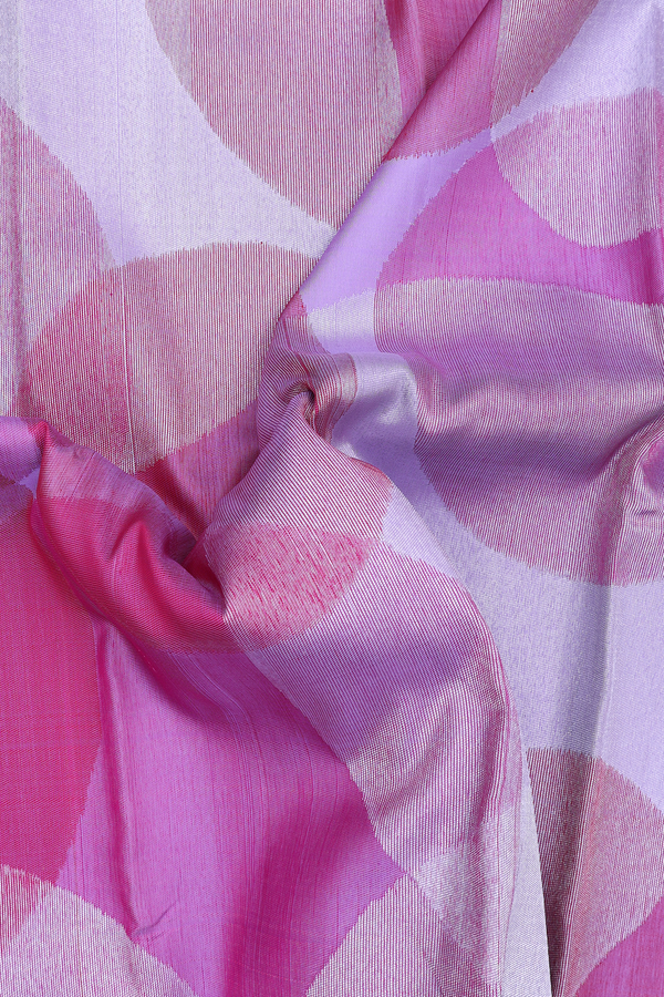 Kanchipuram Silk Saree Tissue Light Purple With Circle Design