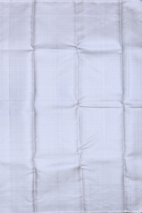 Kanchipuram Silk Saree Silver Tissue With Seepu Rekku Border