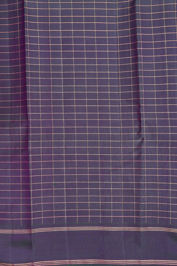 Kanchipuram Silk Saree In Shades Of Pink With Checks Design