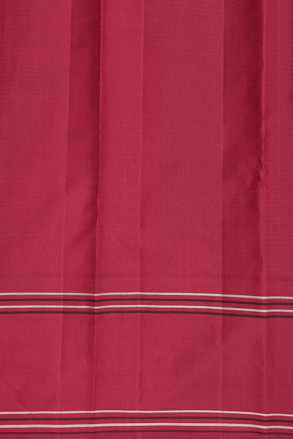 Kanchipuram Silk Saree In Black And White With Checks Design