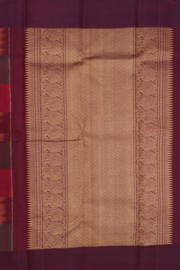 Kanchipuram Silk Saree In Multicolor With Jacquard Pattern