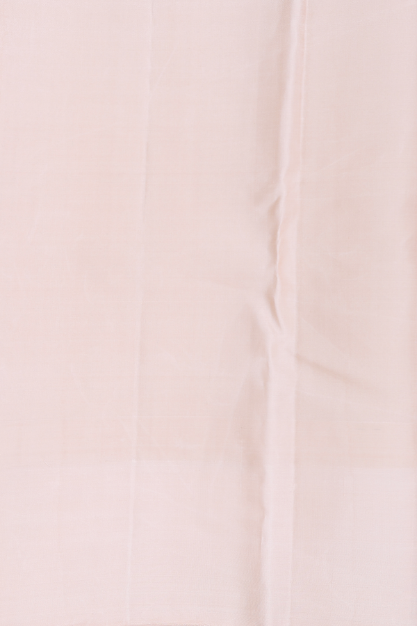 Kanchipuram Silk Saree In Peach With Chakram Buttas