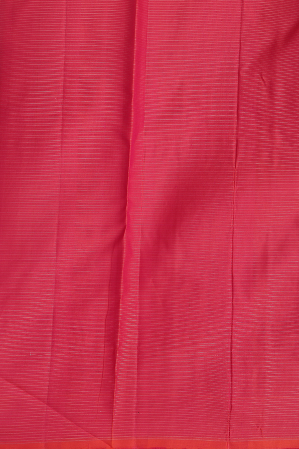 Kanchipuram Silk Saree In Pink With Checks Design