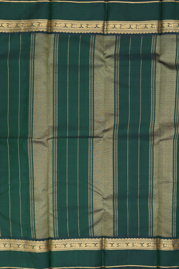 Kanchipuram Silk Saree In Multicolor With Checks Design