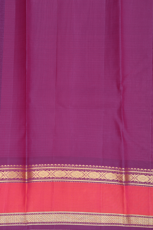 Kanchipuram Silk Saree In Black And White With Checks Design