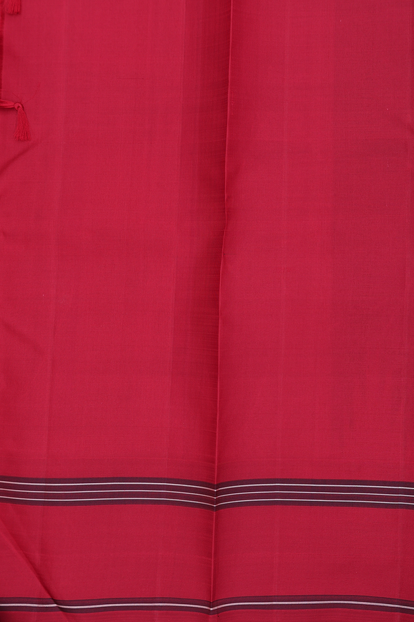 Kanchipuram Silk Saree In Black And White With Checks Design