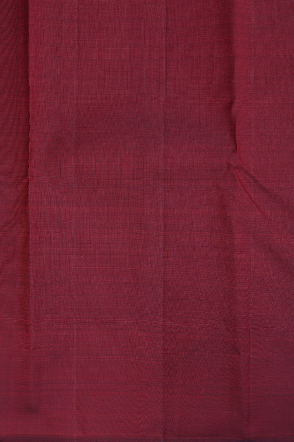 Kanchipuram Silk Saree In Forest Green With Temple Border