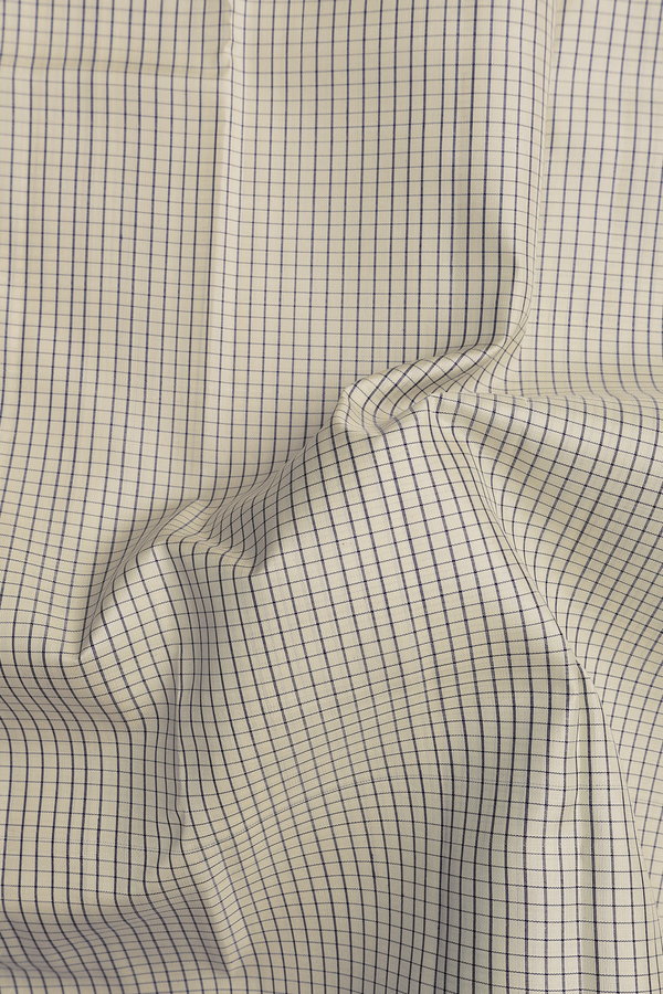 Kanchipuram Silk Saree In White With Checks Design