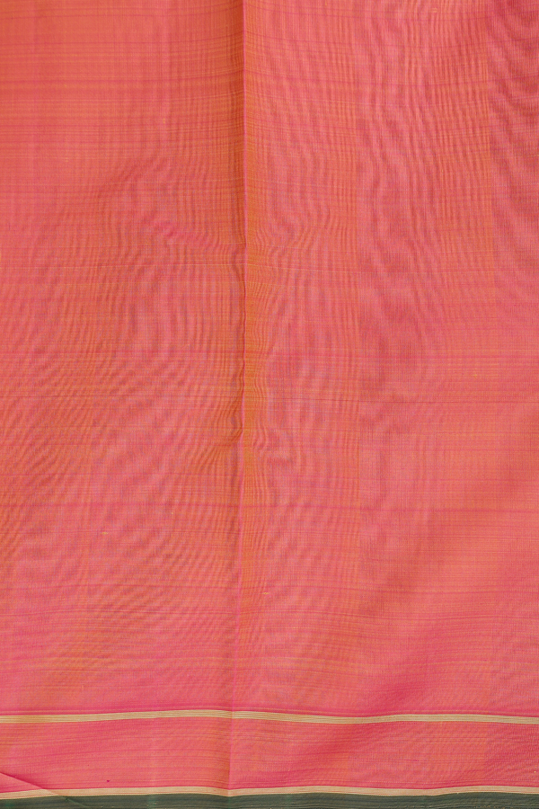 Kanchipuram Silk Saree In Yellow With Checks Design