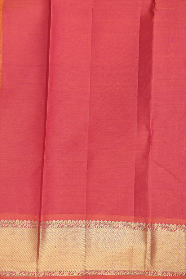 Kanchipuram Silk Saree In Royal Blue With Contrast Border