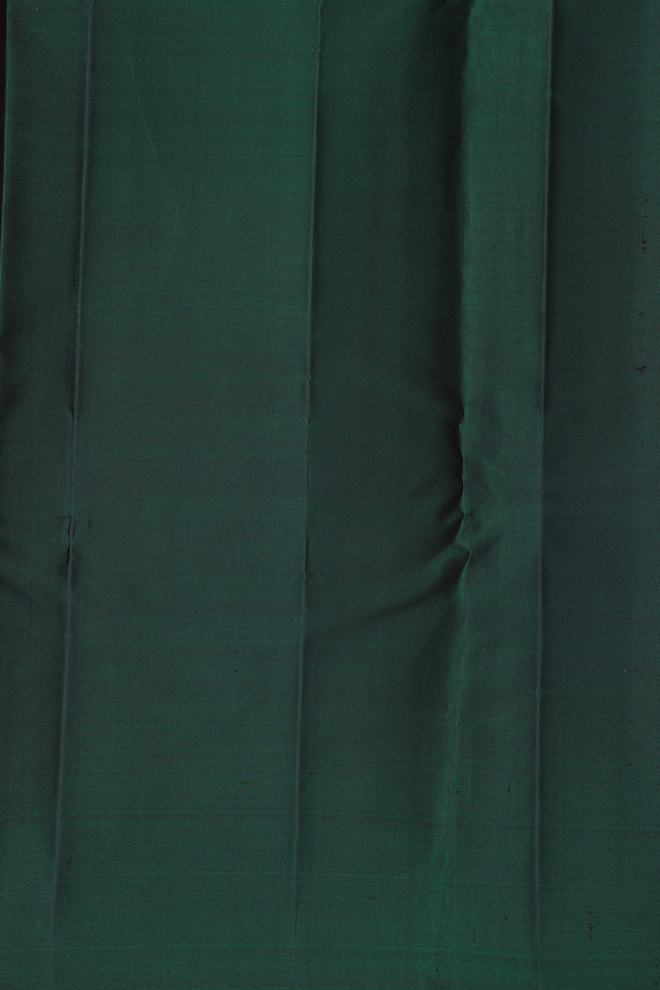 Kanchipuram Silk Saree In Coral Pink With Stripes Design