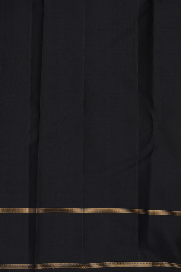 Kanchipuram Silk Saree In Sunflower Yellow With Checks Design