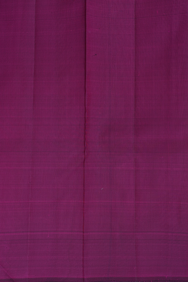 Kanchipuram Silk Saree In Plum Purple With Zari Buttis