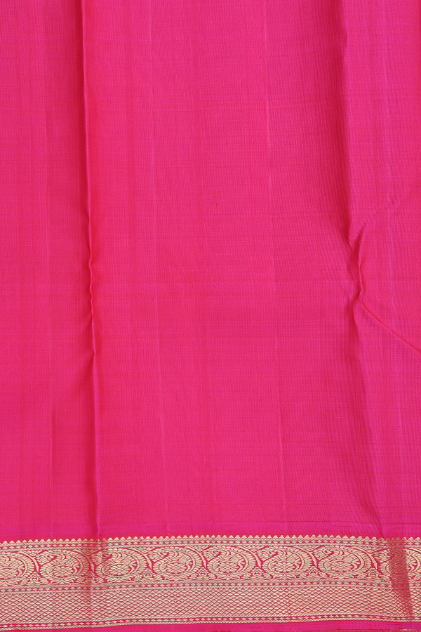 Kanchipuram Silk Saree In Regal Purple With Contrast Border