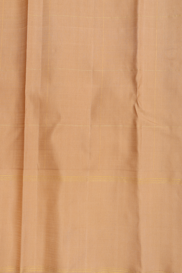 Kanchipuram Silk Saree In Black With Checks Design