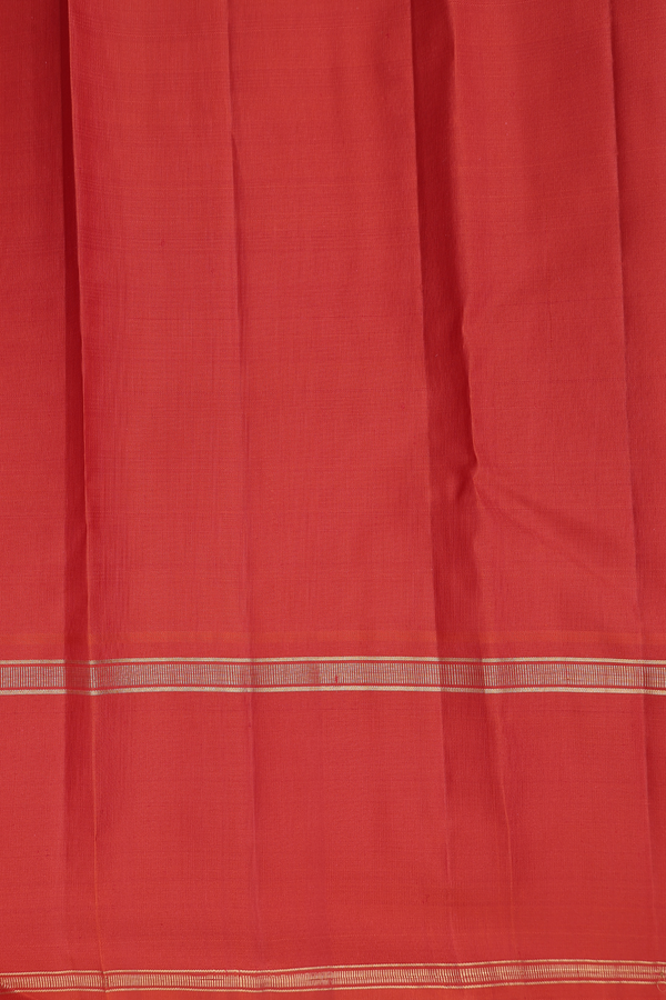 Kanchipuram Silk Saree In Honey Yellow With Checks Design