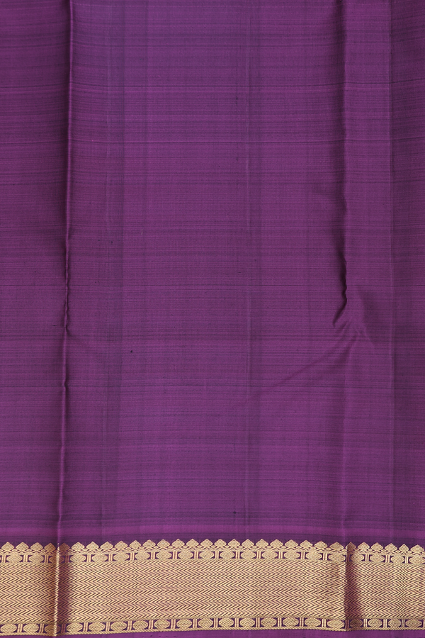 Kanchipuram Silk Saree In Olive Green With Zari Buttas