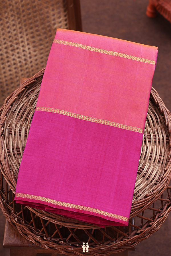 Kanchipuram Silk Saree In Purple With Parrot Buttas