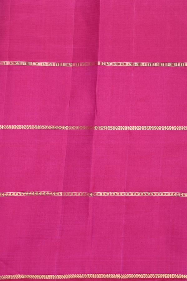 Kanchipuram Silk Saree In Purple With Parrot Buttas