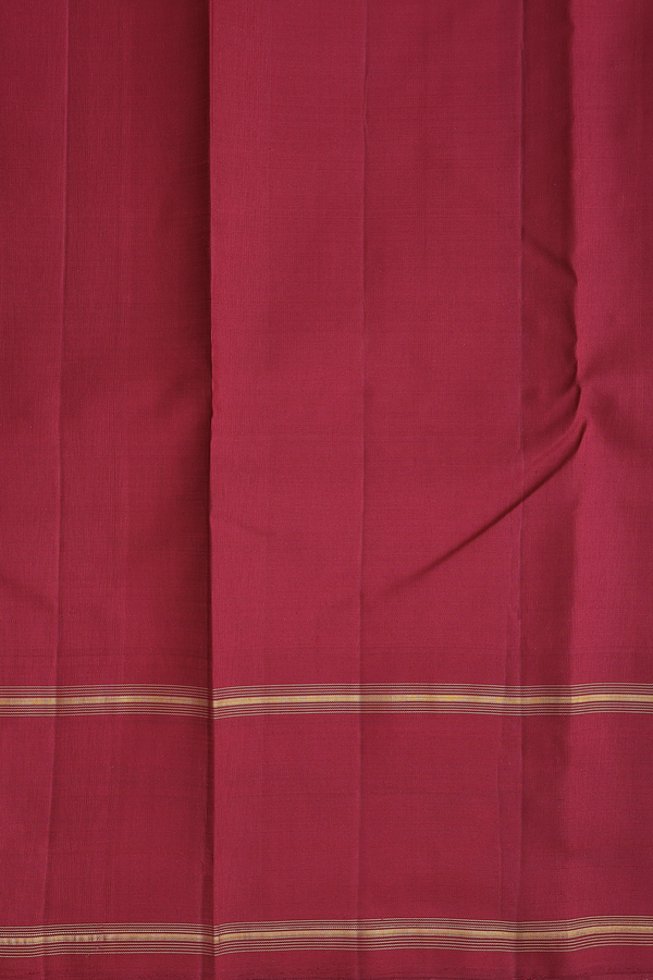 Kanchipuram Silk Saree In Green And Black With Checks Design