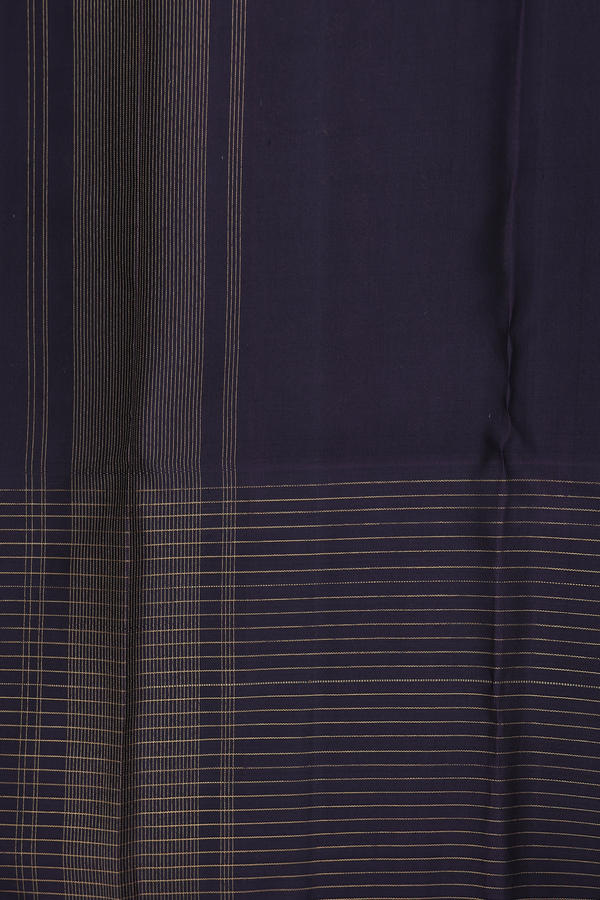 Kanchipuram Silk Saree In Pink Along Stripes With Motifs
