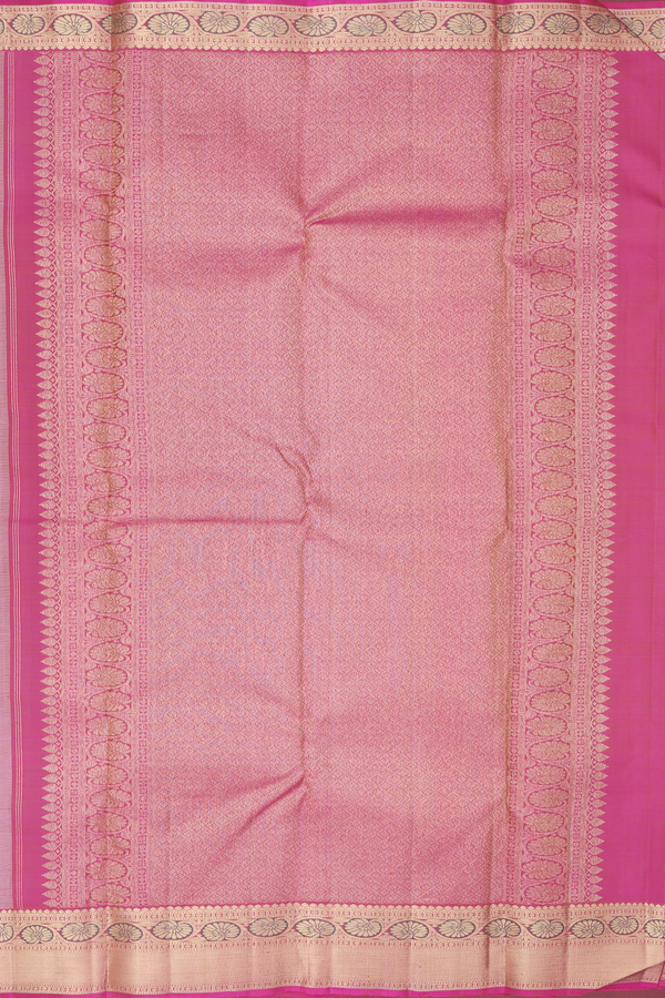 Kanchipuram Silk Saree In Brown With Jacquard Pattern