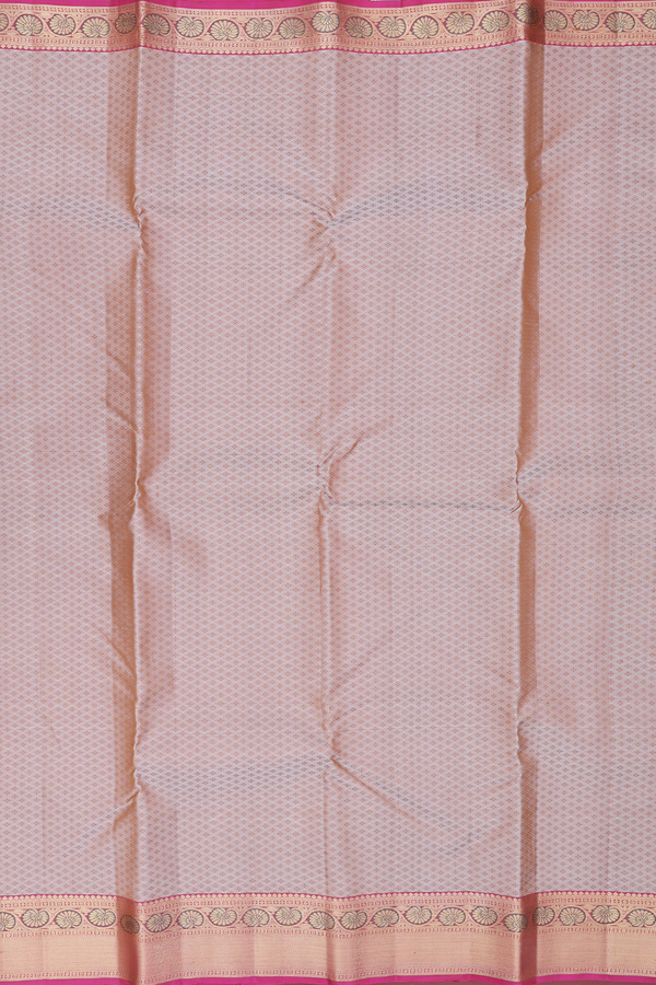 Kanchipuram Silk Saree In Brown With Jacquard Pattern