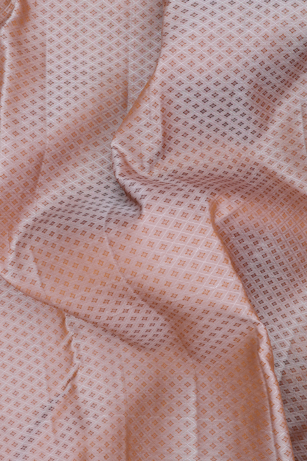 Kanchipuram Silk Saree In Brown With Jacquard Pattern