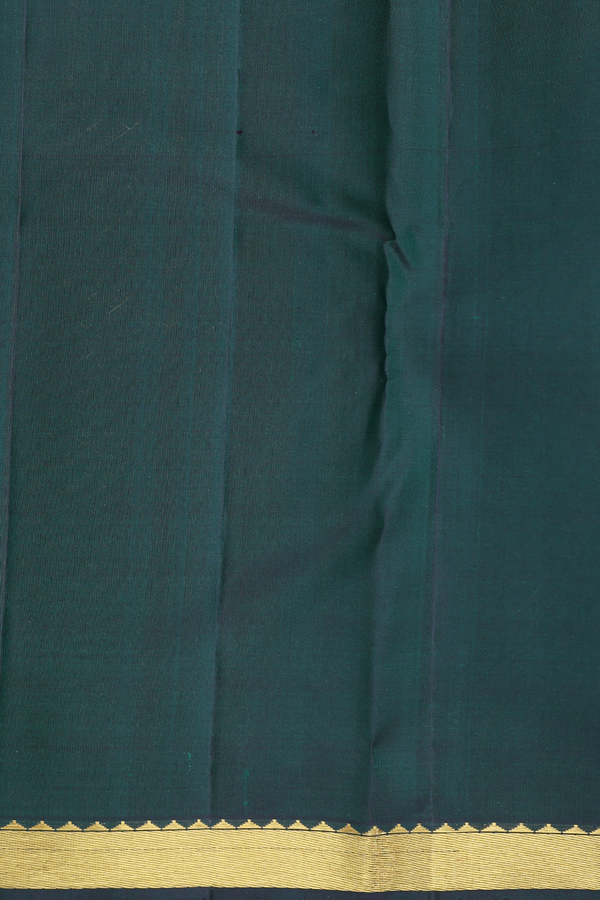 Kanchipuram Silk Saree In Orange With Jacquard Pattern